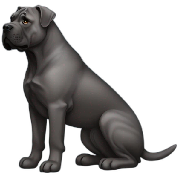 dog Cane Corso in profile emoji