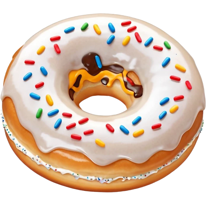 White donut emoji