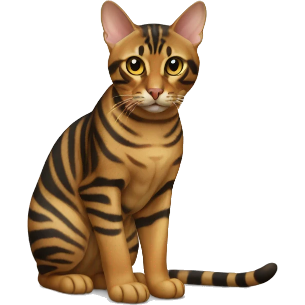 Toyger Cat Breed Full Body emoji