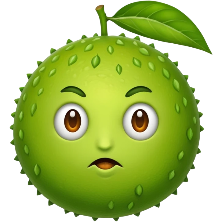 Mad lime emoji