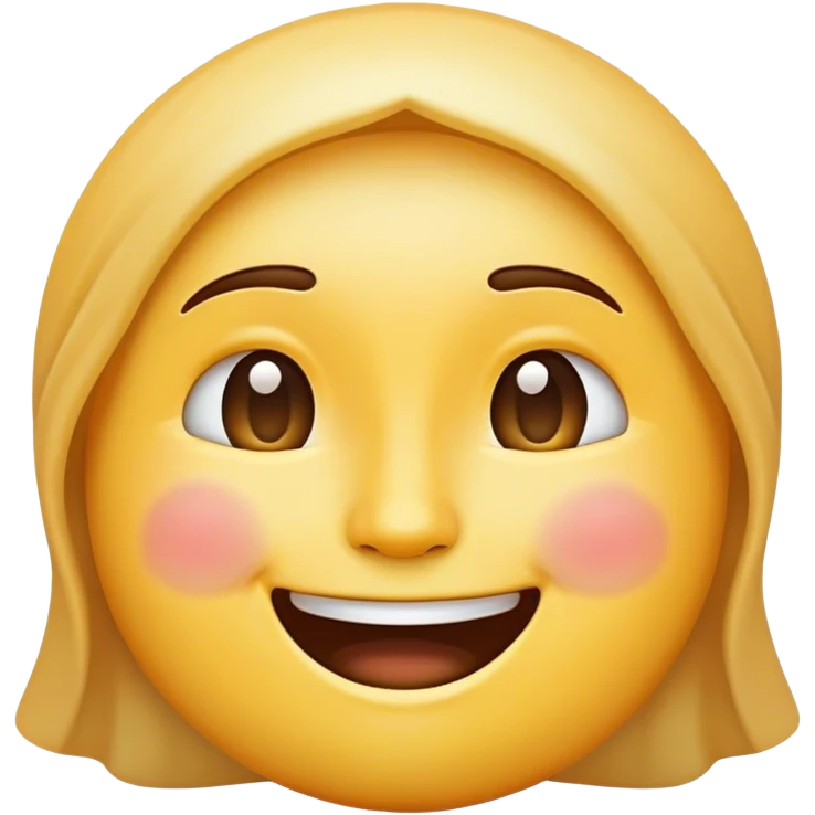create a new unique simple heavenly smiling face emoji emoji