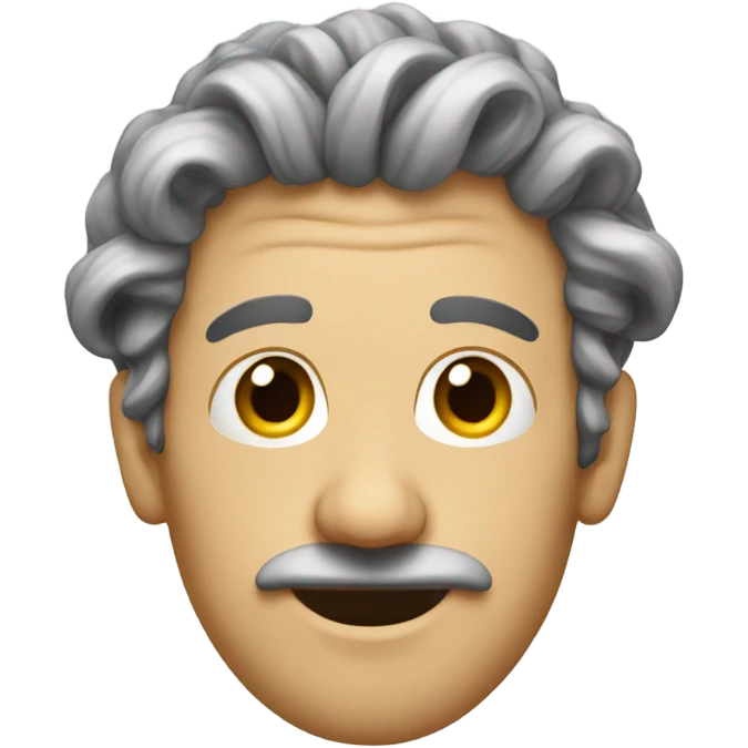 Big nose man with curtain hair emoji