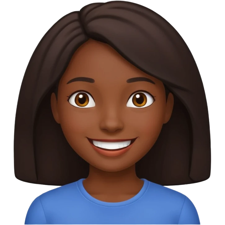 a girl who is dark and high  emoji