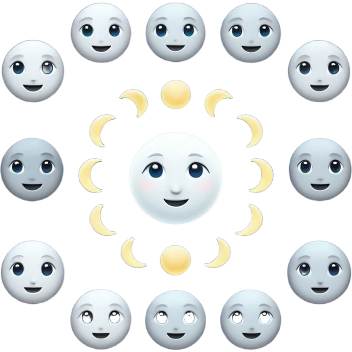 Moon phases emoji