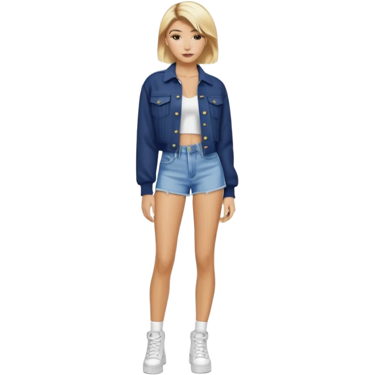 Hailey bieber cheveux court blond voir tout le corps  emoji