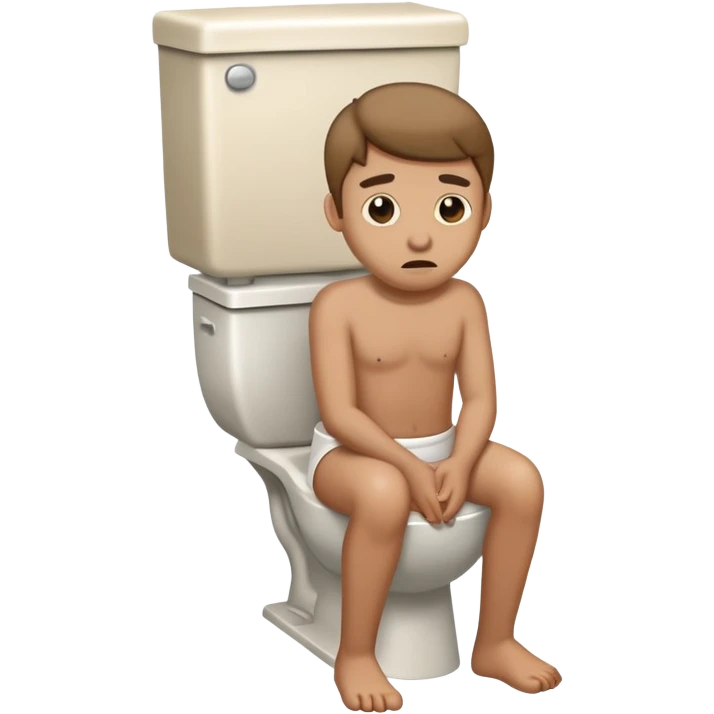 Person pooping in toilet  emoji