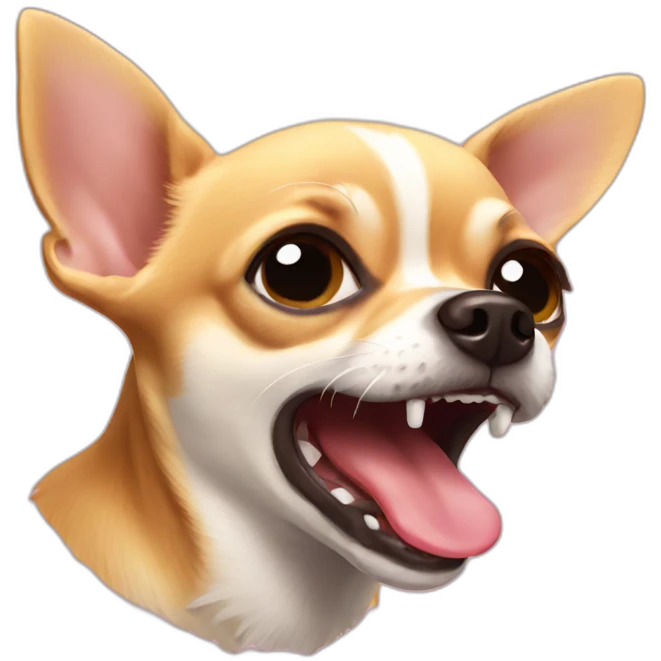 chihuahua licking emoji