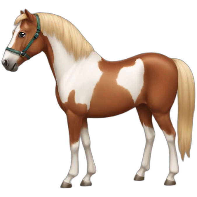 chestnut horse without list emoji