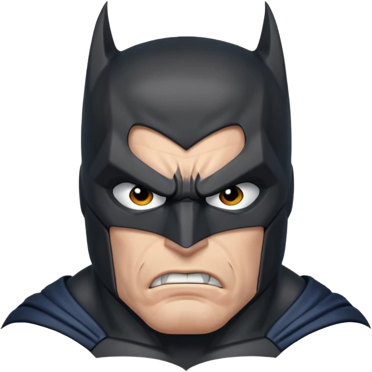 batman angry look emoji