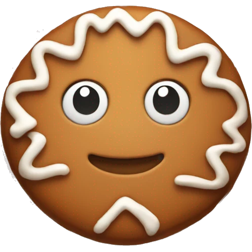 Cute gingerbread cookie  emoji