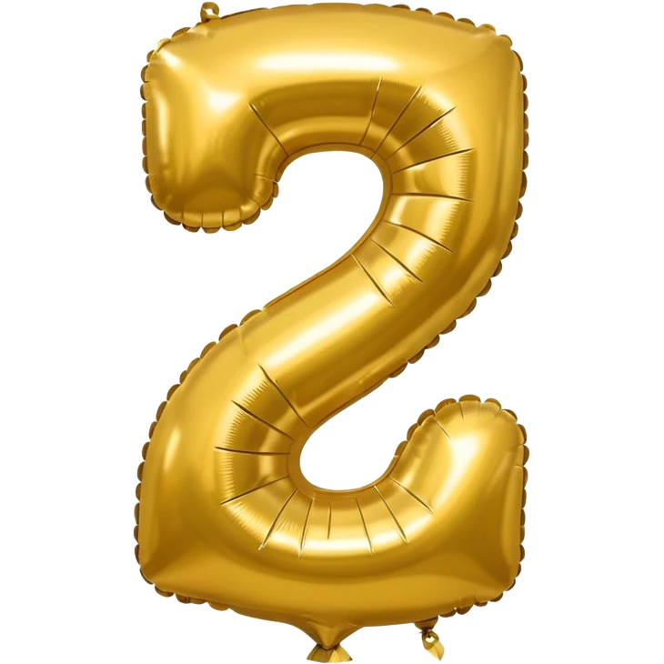 gold-balloon-shaped-like-number-4 emoji
