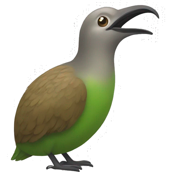 A Kiwi bird from the front  emoji