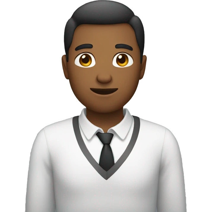 person with hands on chest emoji