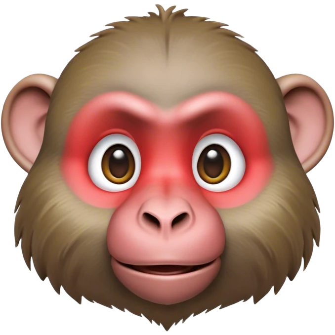 Cinematic Realistic Cute Baboon Portrait Emoji, Head tilted playfully and inquisitively, featuring a compact, sturdy build with a distinctly textured, expressive face characterized by bright, curious eyes and a subtly softened snout, rendered with realistic earthy detail and natural highlights, high shine, affectionate and spirited, styled with a touch of jungle whimsy, soft glowing outline, capturing the essence of a mischievous yet endearing baboon that appears ready to leap playfully out of the screen! emoji