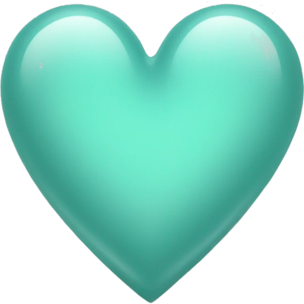 Very light teal heart emoji