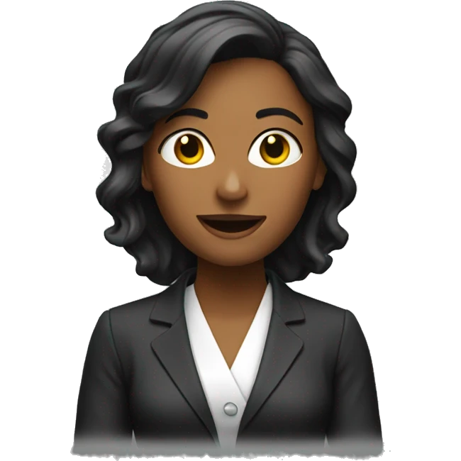 a women is conducting a live broadcast emoji