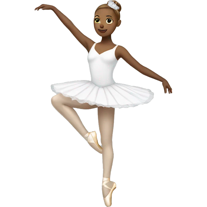White ballerina emoji