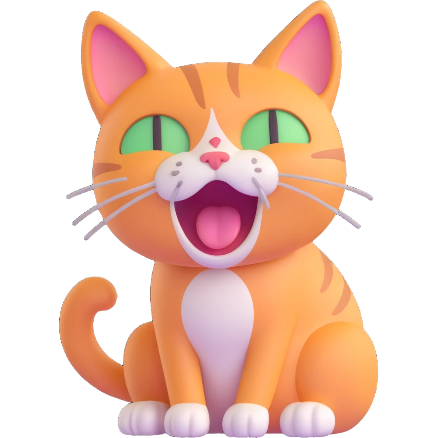 a cat crying emoji