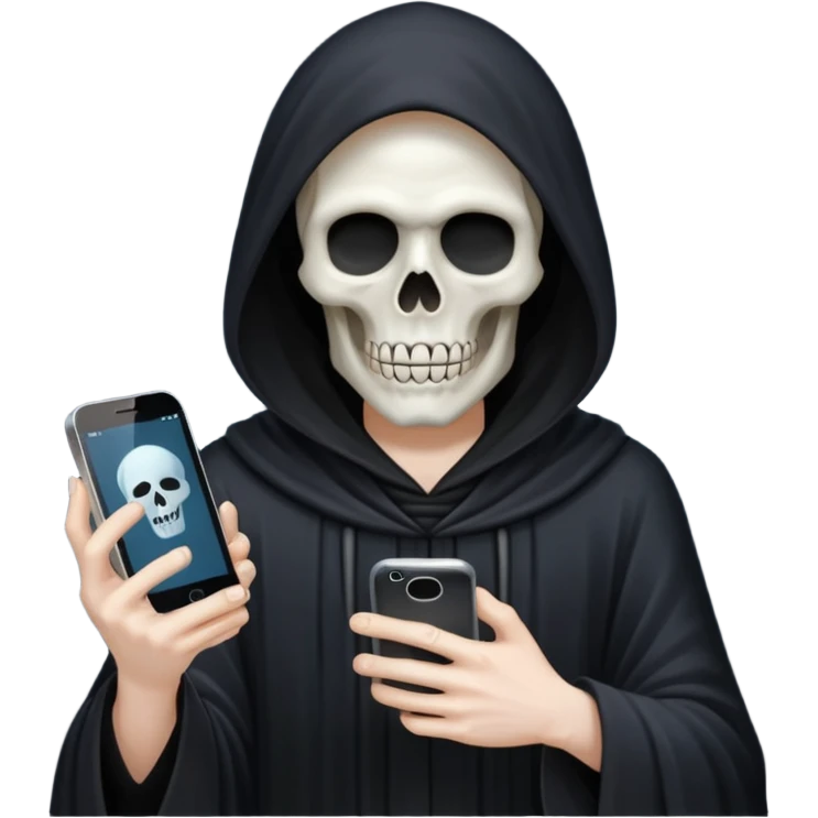 grim reaper holding phone emoji