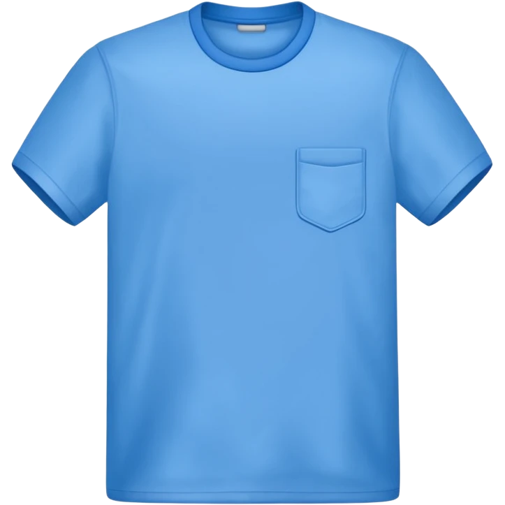 blue shirt, simple, clear emoji