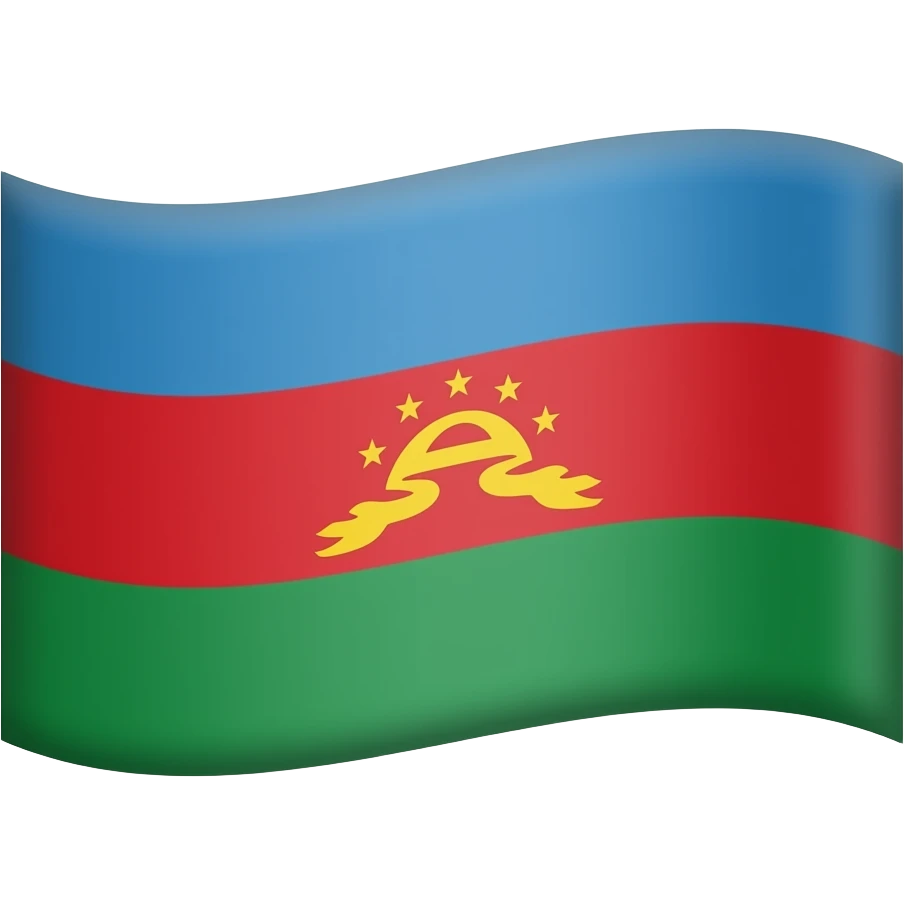 Dagestan flag remove the starts and add eagle emblem emoji