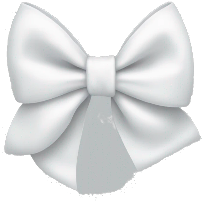 White bow emoji