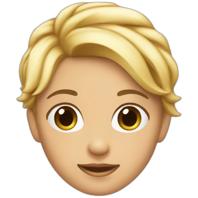 Fille qui se coiffe emoji