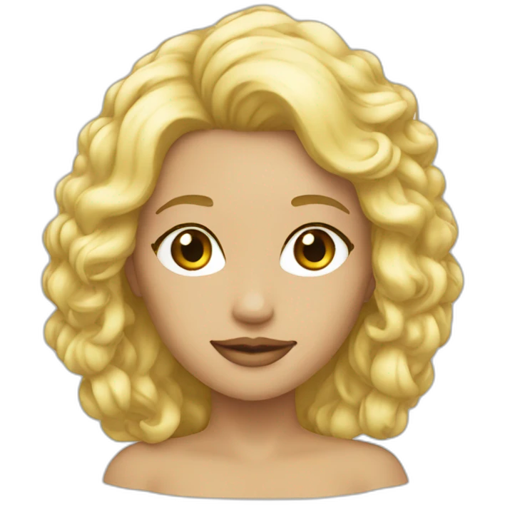 Blonde cheveux sale emoji