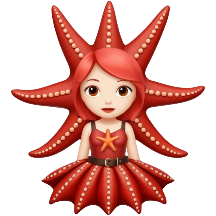Starfish in leather fetish dress emoji