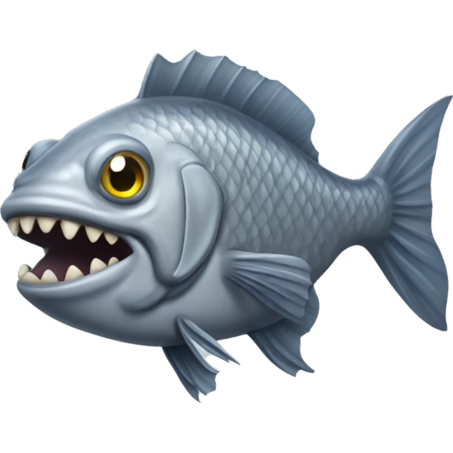 monster gray fish emoji