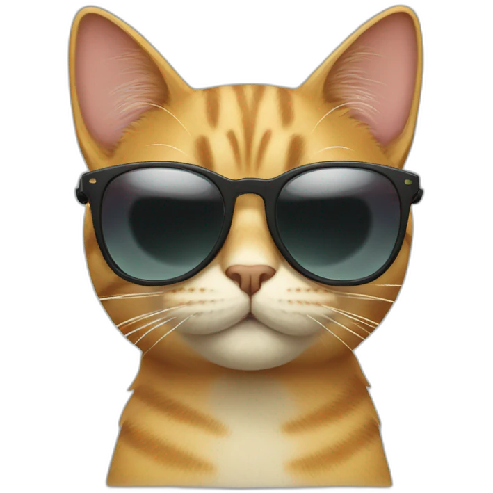 Cat with sunglasses emoji