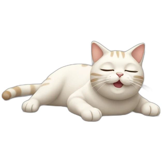 Cat lying on its back showing belly  emoji