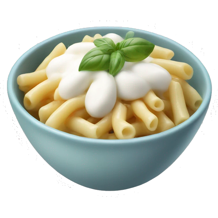 Casarecce bowl with burrata emoji