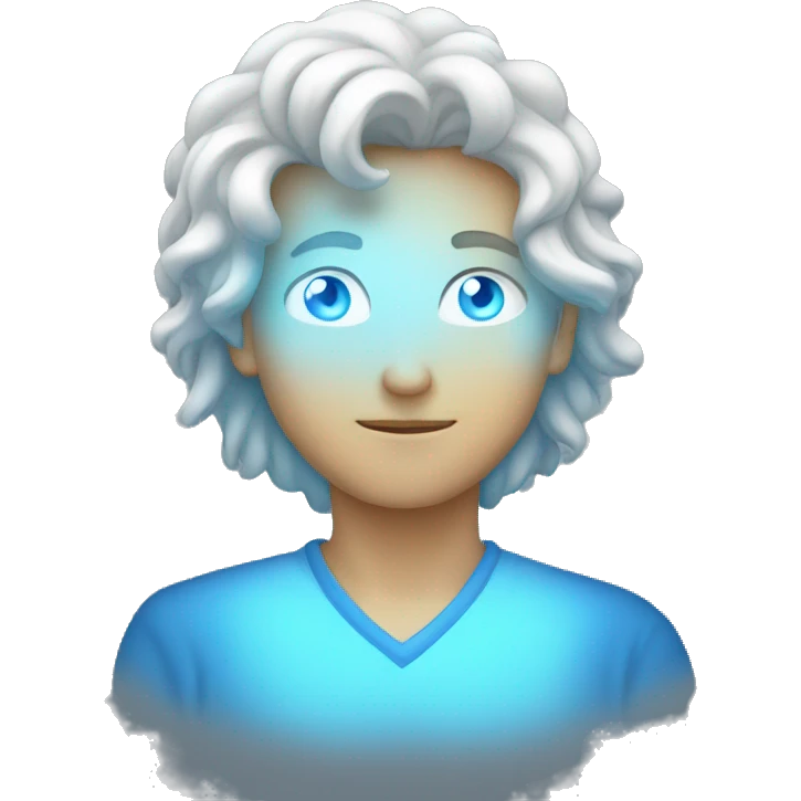 Blue light emoji