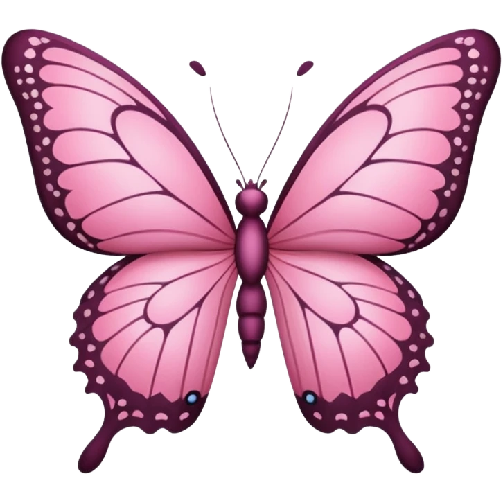 a pink butterfly  emoji