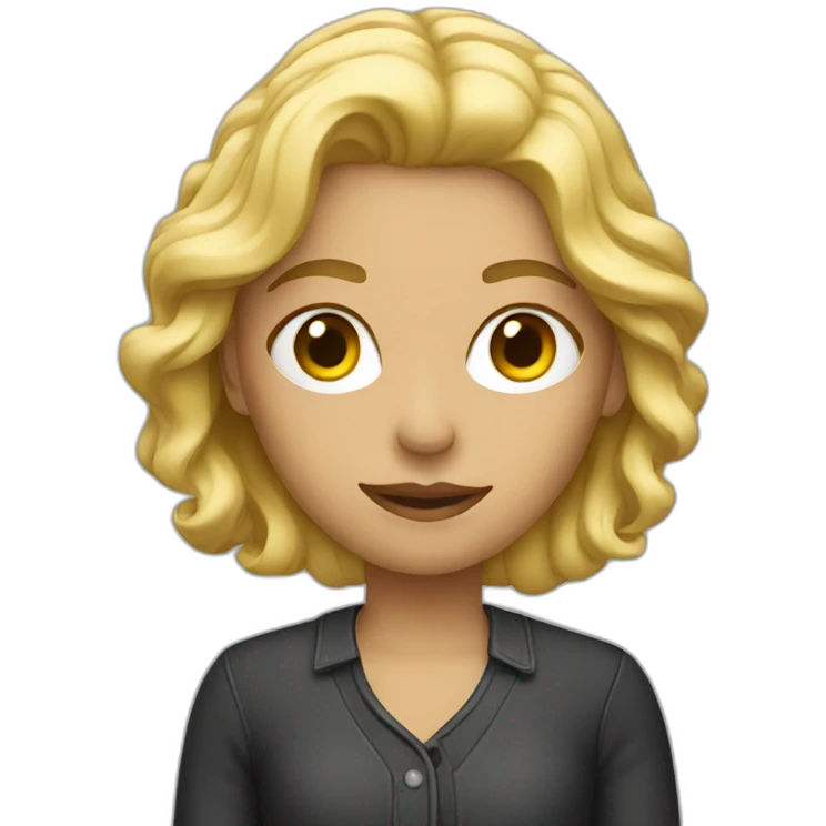 a blonde filmmaker emoji