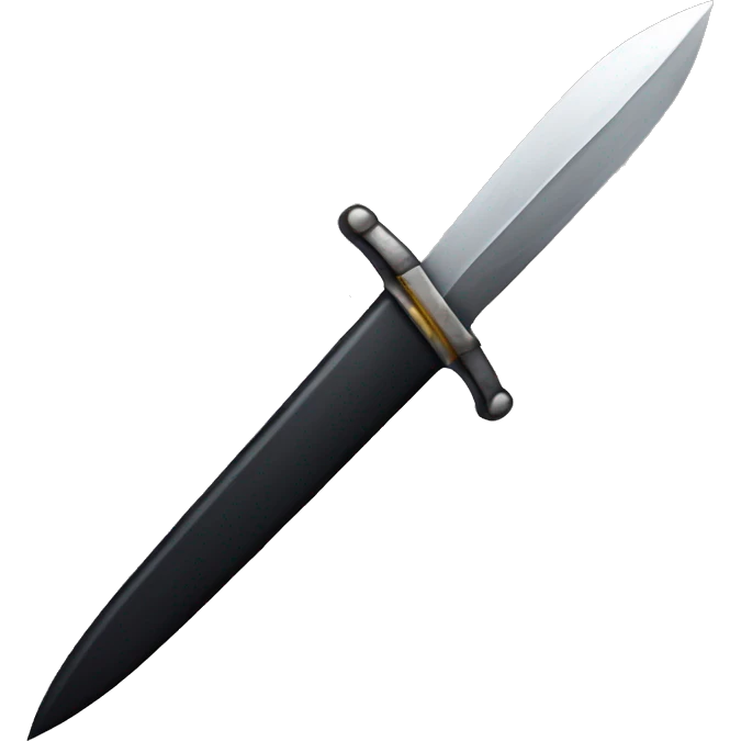 Black dagger emoji