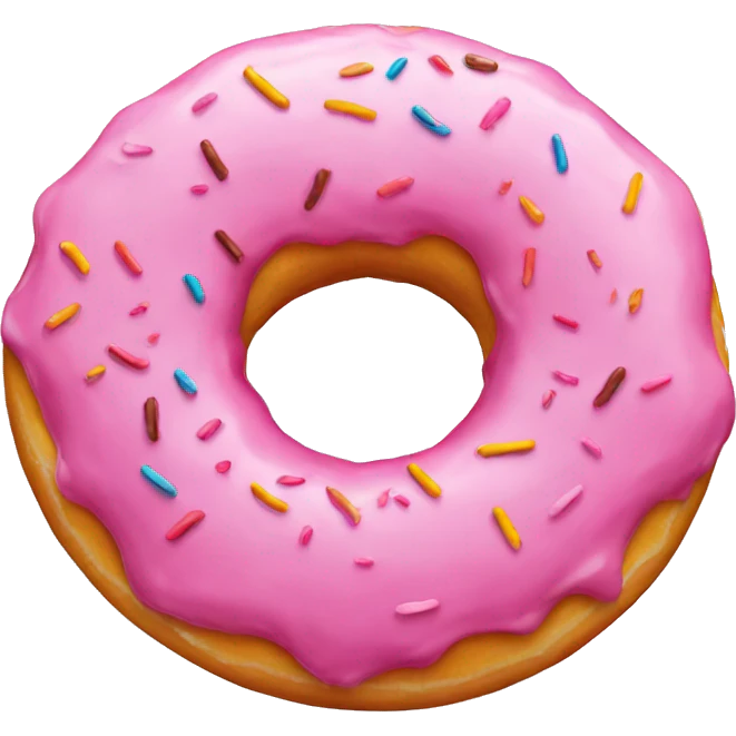 Donut pink emoji