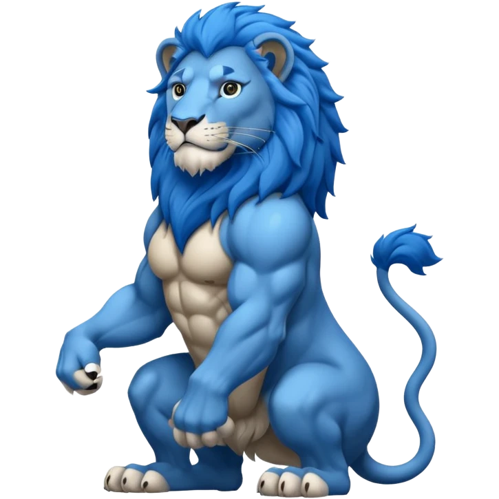 blue lion emoji