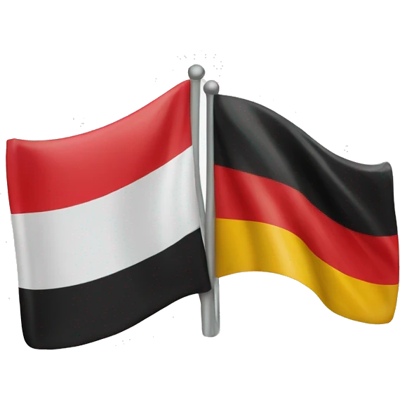 combined flag of Poland and Germany emoji