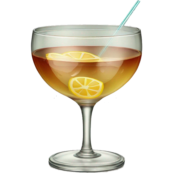 Vintage cocktail glass emoji