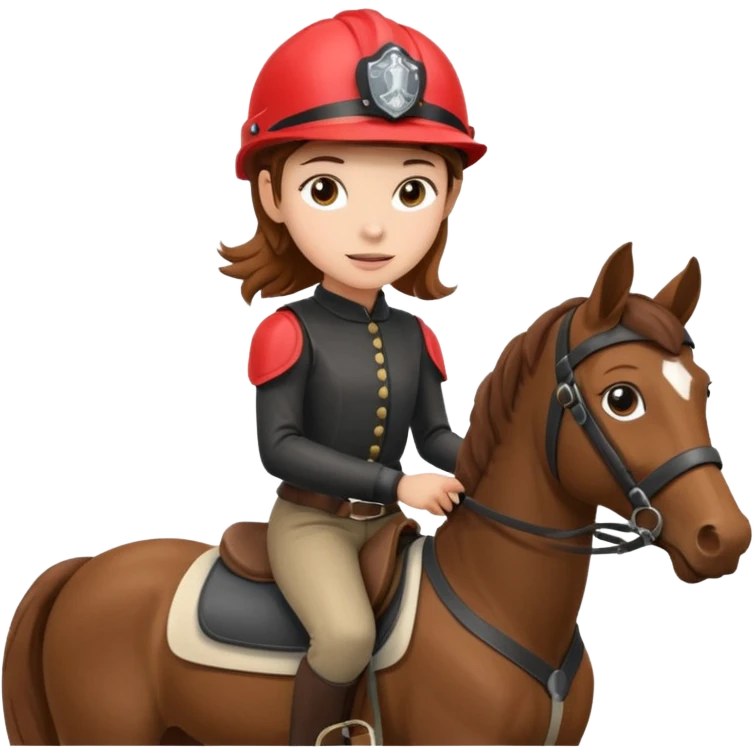 jeune fille a cheval emoji