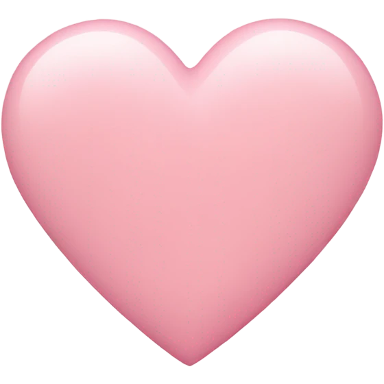 Pastel pink heart emoji
