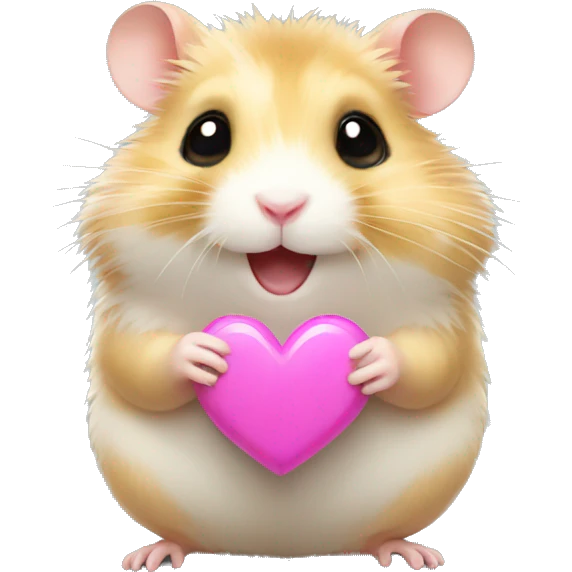 Hamster with heart  emoji