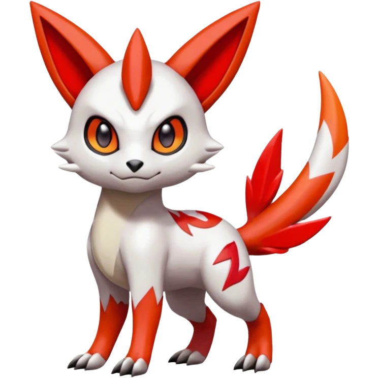Meloetta-Guilmon-Zangoose-Pokémon-Fakémon-fusion-hybrid-creature emoji