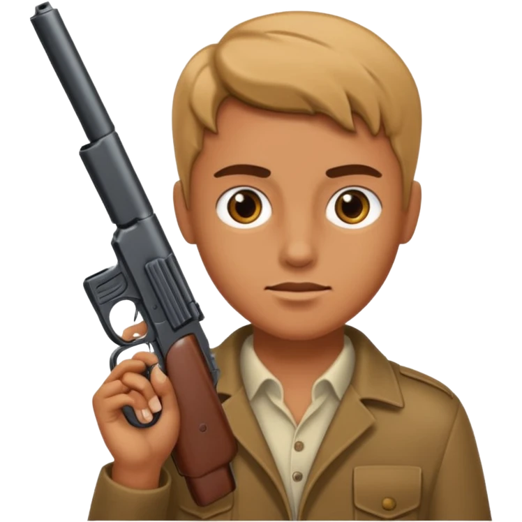 Holding a gun emoji