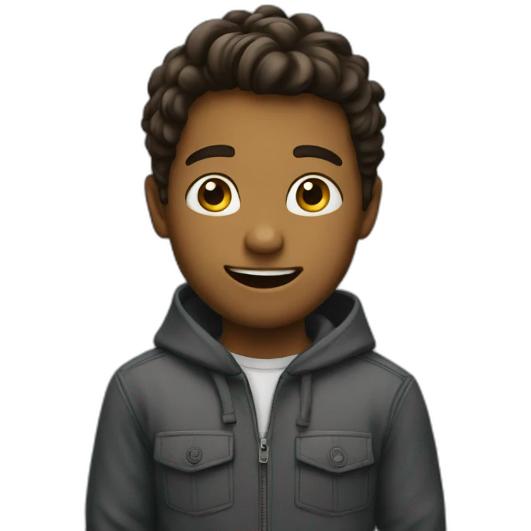 a boy impressed, stupefied emoji