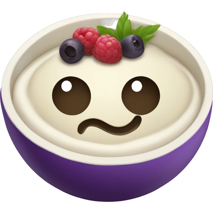 acai bowl vanilla emoji