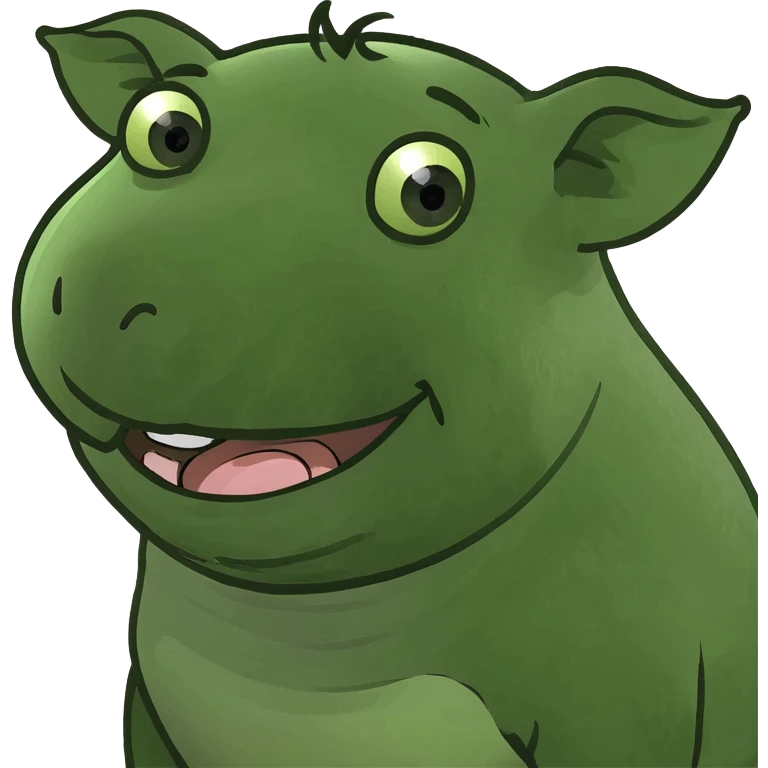 Happy pig emoji