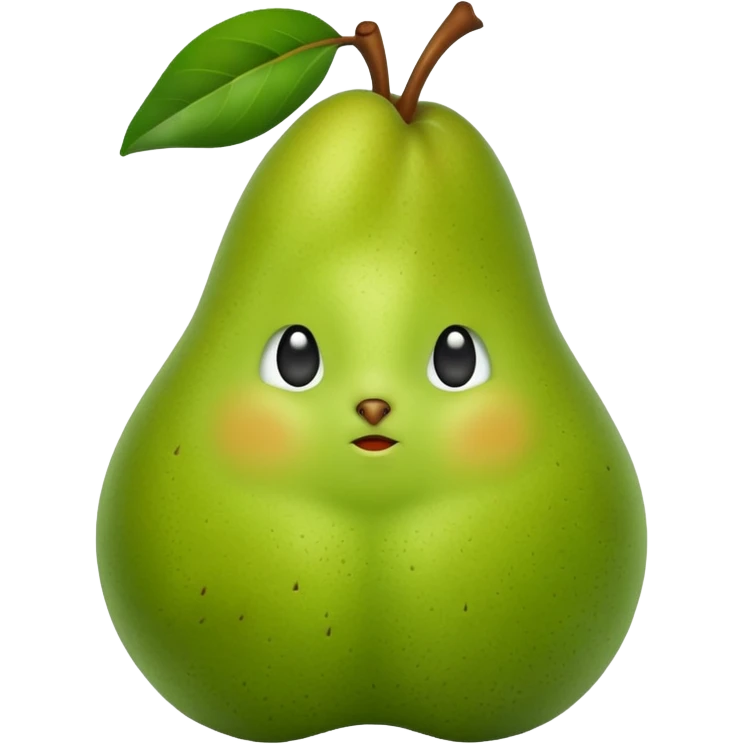 pear with piece emoji